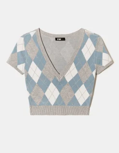 Maglione Corto a Quadri^Tally Weijl Sale