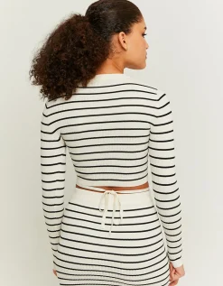 Maglione Corto a Righe con Dettaglio Fancy^Tally Weijl Online