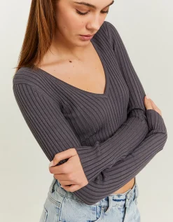 Maglione Corto Grigio^Tally Weijl Store