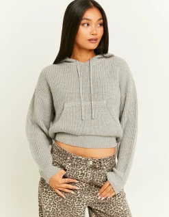 Maglione Grigio con Cappuccio^Tally Weijl Online