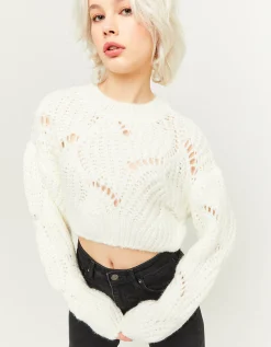Maglione Pesante con Intrecci Bianco^Tally Weijl Best