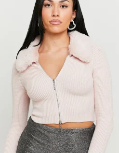 Maglione con Collo in Finta Pelliccia^Tally Weijl Cheap
