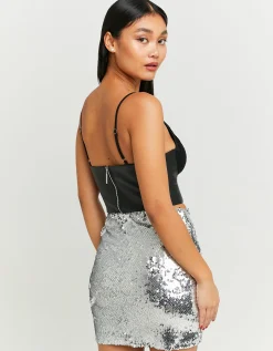 Mingonna di Paillettes Argento^Tally Weijl Hot