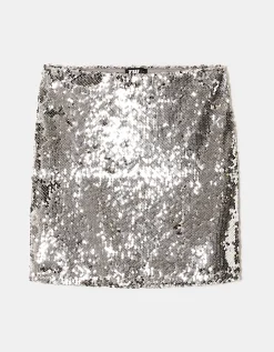 Mingonna di Paillettes Argento^Tally Weijl Hot