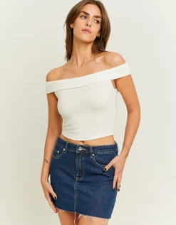 Minigonna di Jeans a Vita Alta^Tally Weijl Online