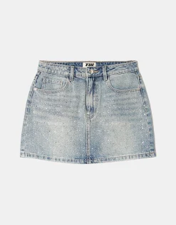 Minigonna di Jeans con Strass^Tally Weijl Sale