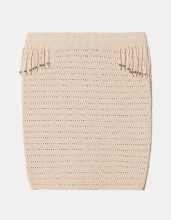 Minigonna in Crochet con Frange e Perline^Tally Weijl Sale