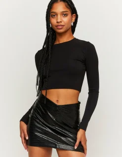 Minigonna In Similpelle Nera^Tally Weijl Best Sale