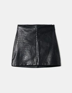 Minigonna In Similpelle Nera^Tally Weijl Best Sale