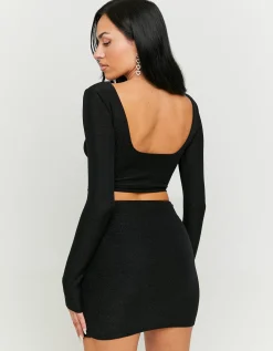 Minigonna Nera in Lurex^Tally Weijl Shop