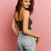 Pantaloncini Bermuda a Vita Alta con Strappi^Tally Weijl Discount