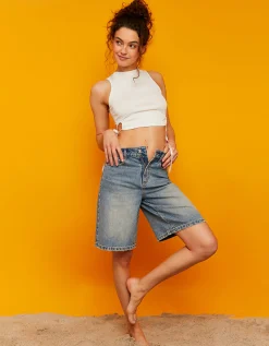 Pantaloncini Bermuda Ampi a Vita Alta^Tally Weijl Sale