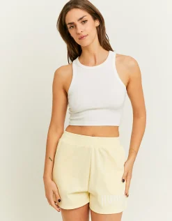 Pantaloncini Gialli in Felpa con Stampa^Tally Weijl Shop