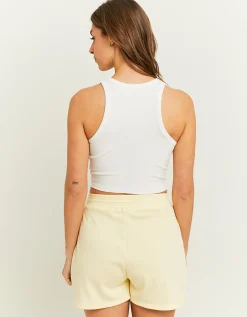 Pantaloncini Gialli in Felpa con Stampa^Tally Weijl Shop