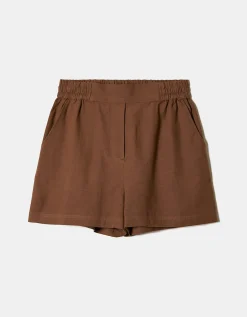 Pantaloncini in Lino Marroni con Tasche^Tally Weijl Best