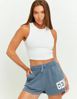 Pantaloncini in Tuta Acid Wash con Stampa^Tally Weijl Hot
