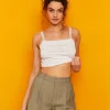 Pantaloncini Kaki a Vita Alta^Tally Weijl Clearance