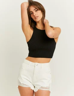 Pantaloncini Mom a Vita Alta Bianchi^Tally Weijl Best