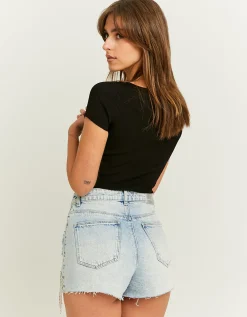 Pantaloncini Mom a Vita Alta con Strass^Tally Weijl Best