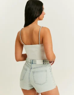 Pantaloncini Mom a Vita Alta con Strass^Tally Weijl Hot