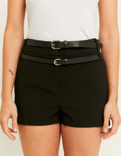Pantaloncini Neri con Doppia Cintura^Tally Weijl Sale