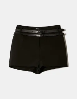 Pantaloncini Neri con Doppia Cintura^Tally Weijl Sale