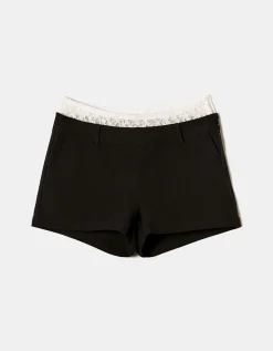 Pantaloncini Neri con Pizzo^Tally Weijl Online