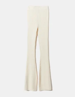 Pantaloni a Zampa Bianchi in Maglia^Tally Weijl Flash Sale