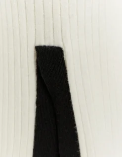 Pantaloni a Zampa Bianchi in Maglia^Tally Weijl Flash Sale
