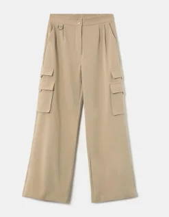 Pantaloni Cargo A Gamba Ampia Beige^Tally Weijl Outlet