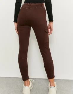 Pantaloni Cargo A vita Alta Marroni^Tally Weijl Hot