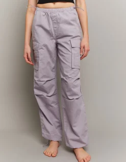 Pantaloni Cargo Parachute Lilla^Tally Weijl Cheap