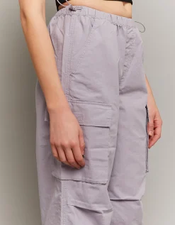 Pantaloni Cargo Parachute Lilla^Tally Weijl Cheap