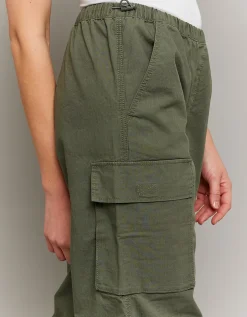 Pantaloni Cargo Parachute Verdi a Vita Alta^Tally Weijl Online