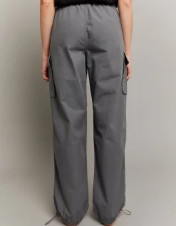 Pantaloni Cargo Parachute Grigi a Vita Alta^Tally Weijl Store