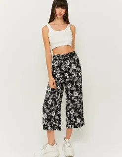 Pantaloni Culotte a Vita Media Neri^Tally Weijl Cheap