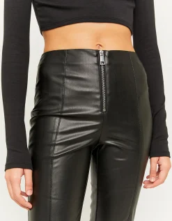 Pantaloni Flare in Similpelle Neri^Tally Weijl Hot