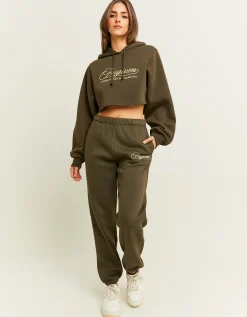 Pantaloni Joggers Kaki con Stampa^Tally Weijl Sale