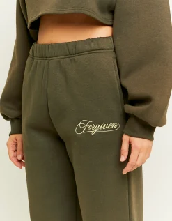Pantaloni Joggers Kaki con Stampa^Tally Weijl Sale