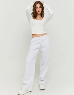 Pantaloni Joggers Wide Leg Basici Grigi^Tally Weijl Cheap