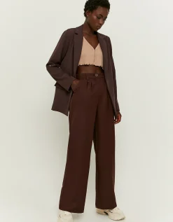 Pantaloni Larghi A Vita Alta Marroni^Tally Weijl Shop