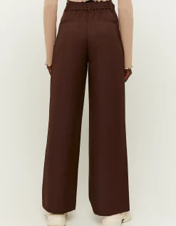 Pantaloni Larghi A Vita Alta Marroni^Tally Weijl Shop
