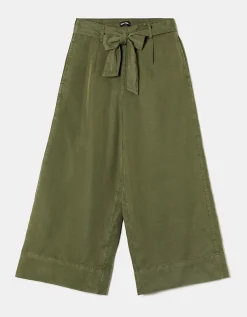 Pantaloni Larghi Verdi Con Nodo Frontale^Tally Weijl Fashion
