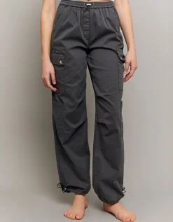 Pantaloni Parachute a Vita Alta Grigi^Tally Weijl Cheap