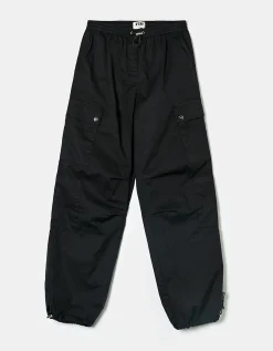 Pantaloni Parachute a Vita Alta Neri^Tally Weijl Clearance