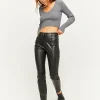 Pantaloni Skinny In Similpelle Neri con Cerniere^Tally Weijl Shop