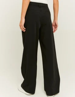 Pantaloni Vita Alta a Gamba Ampia Neri^Tally Weijl Store