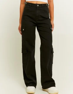 Pantaloni Wide Leg a Vita Alta Neri^Tally Weijl Store