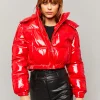 Piumino Rosso effetto vinile lucido^Tally Weijl Best Sale