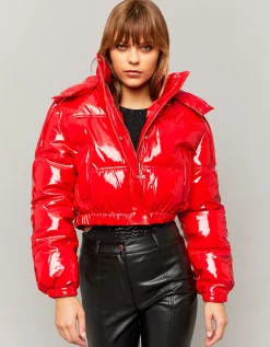 Piumino Rosso effetto vinile lucido^Tally Weijl Best Sale